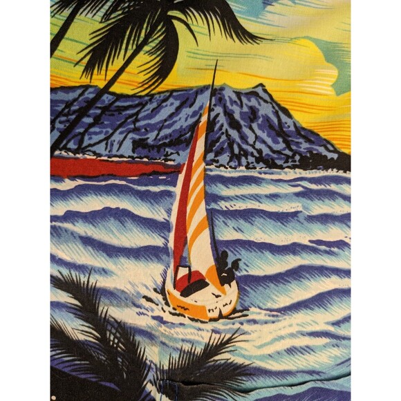 Vintage Royal Hawaiian Creations Mens Short Sleeve Hawaiian Shirt Size M USA - Picture 8 of 15